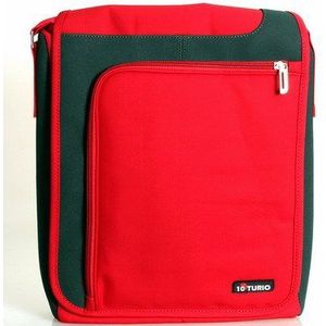 10turio Tullus laptoptas Messenger Bag tot 38,1 cm (15 inch) met laptopvak, rood
