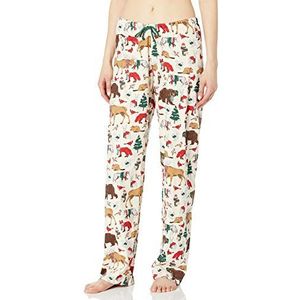 Little Blue House Dames Animal Jersey Pyjama Broek Pyjama Onderkant, Bos Winter, XS