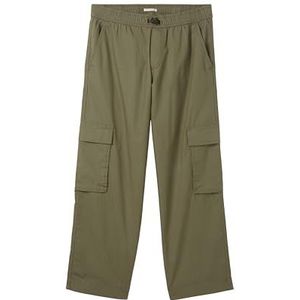 TOM TAILOR 90's Loose Fit Broek voor jongens, 10415 - Dusty Olive Green, 170 cm