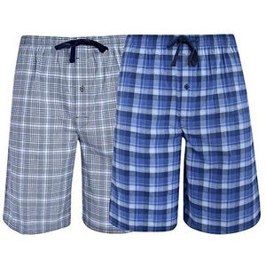 Hanes Men’s & Big Men’s Woven Stretch Pajama Shorts – 2 Pack