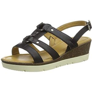 Padders Dames Heather Slingback Sandalen Zwart (Black 10), 40 EU