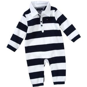Tommy Hilfiger RUGBY BABY STRIPE COVERALL L/S_EZ50240286 Babykleding, uniseks
