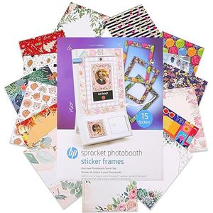 HP Sprocket Photobooth Stickerranden - 15-Pack Aangepaste Zelfklevende Stickers Exclusief voor Gebruik met HP Sprocket Photobooth