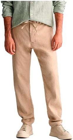 Relaxed Linen DS Broeken, Dry Sand, S