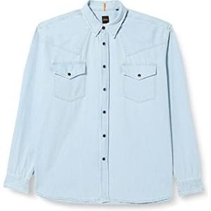 BOSS heren lebop shirt, Light/Pastel Blue450, XXL