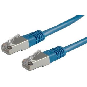 ROLINE FTP LAN-kabel Cat 5e | Ethernet netwerkkabel met RJ45-stekker | blauw 2 m