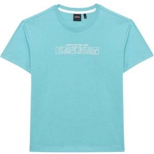 Kaporal, T-shirt, model ORDO, jongens, turquoise, 08 A; regular fit, korte mouwen, ronde hals, Turkoois, 8 Jaren