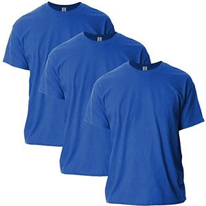 Gildan Heren Ultra Cotton Style G2000 Multipack T-shirt, koningsblauw (3-pack), X-Large