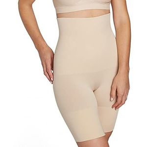 Underoutfit Shapewear voor dames buikcontrole - shorts met hoge taille - body shaper voor dames- klein tot grote maten, Naakt, L