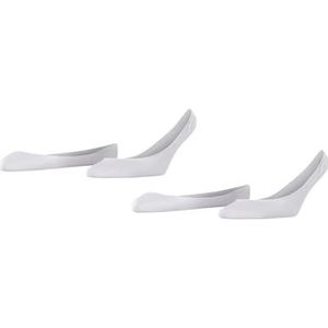 ESPRIT Dames enkelsokken Basic 2-Pack W IN katoen onzichtbaar effen 2 paar, wit (White 2000), 39-42, wit (white 2000), 39-42 EU