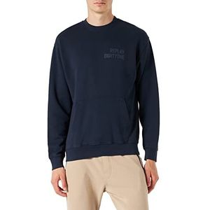 Replay Heren M6264 Sweatshirt, 085 Blue, M