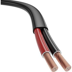 KabelDirekt – FLRY–kabel, voertuigbedrading – platte slangleiding in PVC–mantel, 2x2,5 mm2 – 50 m (voor boordnet, verlichting, signaalinstallatie van auto, caravan/camper, motorfiets)