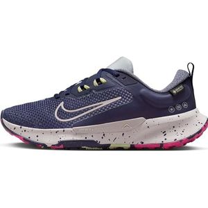 NIKE Wmns Juniper Trail 2 GTX, laag dames, Paars/Grijs (Paarse Ink Platinum Violet Wolf, 39 EU