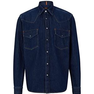 BOSS heren lebop shirt, Dark Blue404, M