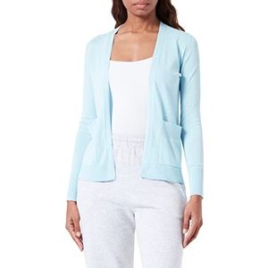 s.Oliver Gebreid damesvest met ribboorden, Blauw 5145, 32 NL