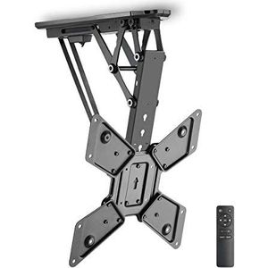 Gemotoriseerde TV-plafondbeugel - 23-55"" - Maximaal schermgewicht: 30 kg - Kantelbaar - Maximale plafondafstand: 663 mm - Minimale plafondafstand: 108 mm - Afstandbestuurbaar - Staal - Zwart