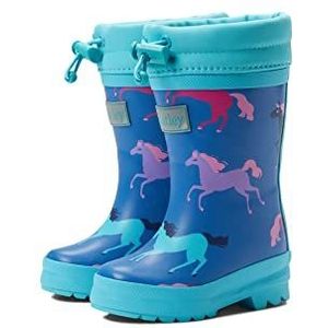 Hatley Sherpa gevoerde bedrukte Wellington regenlaarzen meisjes regenschoen, Dansende paarden, 20.5 EU