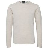 Casual Friday - Trui - Crème - Gebreide Truien - Merino Wol - Lange Mouw