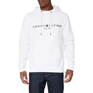 Tommy Hilfiger - Tommy Logo Hoody Mw0mw11599 - Hoodie - Wit