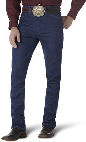 Wrangler Cowboy Cut Stretch Slim Fit Jeans voor heren, Voorgewassen Indigo, 27W / 32L