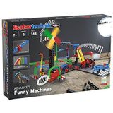 fischertechnik 551588 ADVANCED Funny Machines – Bouwset voor Kinderen vanaf 7 Jaar, Constructiespeelgoed met Kettingreacties, inclusief Katapult & Gauss-kanon