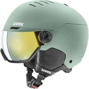 uvex wanted visor, Skihelm Unisex-Volwassene, oxid green matt, 54-58 cm