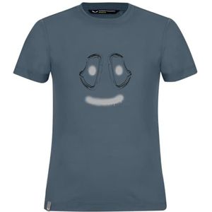 Salewa Graphic Dry S/S Tee K, Java Blue, 92, Java Blauw, 92 cm