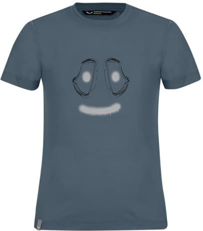 Salewa Graphic Dry S/S Tee K, Java Blue, 92, Java Blauw, 92 cm