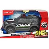 Dickie Toys - Ford Interceptor Politieauto Politie -SUV als Speelgoedwagen, 30cm, met vrijloop, Licht en Sirene, voor kinderen vanaf 3 jaar