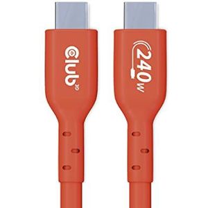 Club 3D CAC-1513 USB 2 Type-C Bi-directionele USB-IF-gecertificeerde kabel 480Mb, PD 240W (48V/5A) EPR St./St. 3m