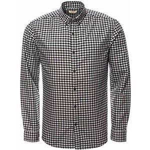 Selected Homme Gingham S NOOS H Slim Fit Button Down Casual Shirt met lange mouwen, Grijs, XL