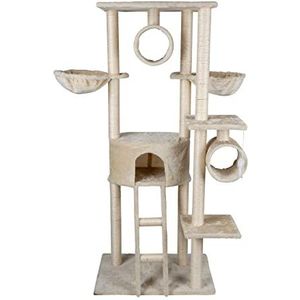 Pet Comfort Kattenkrabpaal - kattentoren - krabpaal - pluche en sisal - tunnel, 2 hangmatten, platforms, ladders, huis - met vele extra's