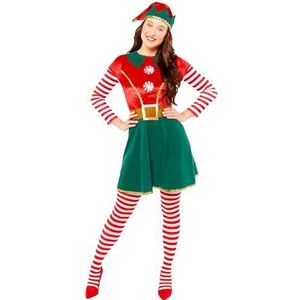 Amscan - Kostuum elf, kerstelfjes, elfjes, jurk, kerst, kerstkostuum