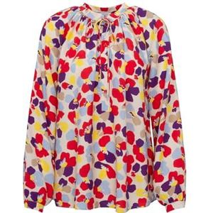 Seidensticker - Blouse - Donkerblauw - Viscose - Regular Fit