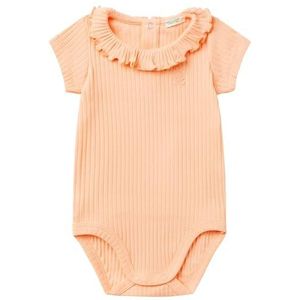United Colors of Benetton Babyrompertje voor jongens en meisjes, Oranje, 12 Maanden