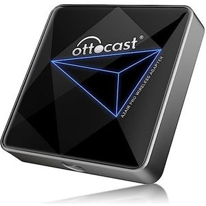 OTTOCAST Draadloos Android Auto Wireless Adapter Draadloze A2AIR Pro AA Dongle Plug en Play Automatische Verbinding Voor Bedrade Android Auto Automodel Jaar (bouwjaar: 2016-2024)