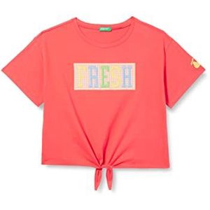 United Colors of Benetton T-shirt 3096C10BU, koraalrood 01N, El Meisje, Koraalrood 01N, 170