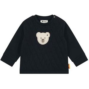 Steiff Sweatshirt EU maat 56 Steiff Navy, sweatshirt met lange mouwen voor kinderen, pullover met lange mouwen, babybovendeel, ideaal basic shirt, comfortabel en zacht, wasmachinebestendig, Steiff