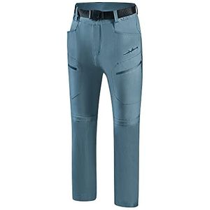 Black Crevice Afritsbare trekkingbroek voor heren, met afneembare pijpen, waterafstotende outdoorbroek voor heren, duurzame en ademende outdoorbroek met zakken, Blue Mirage/Steel Blue, XL