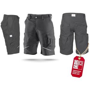 KÜBLER Workwear Kübler Activiq Werkshorts antraciet, maat 50, werkshorts voor heren van gemengd weefsel, lichte werkshorts