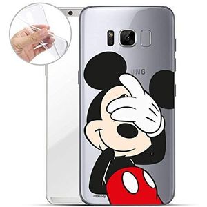 Finoo Hoes voor mobiele telefoon geschikt voor Samsung Galaxy S8 Plus - Disney telefoonhoes met motief en optimale bescherming TPU silicone case cover beschermhoes - Mickey Mouse