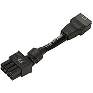 HP Voedingsadapter 6 naar 8 pinnen - adapter voor kabel (8-pins, 6-pins, stekker/vrouwelijke connector, zwart)