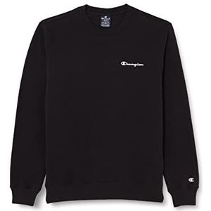 Champion Legacy American Classics Heavy Powerblend Fleece Small Logo Crewneck Sweatshirt voor heren, zwart., M