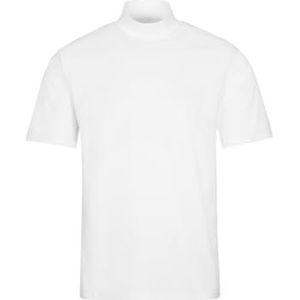 Trigema Heren T-shirt met opstaande kraag, wit, XXL