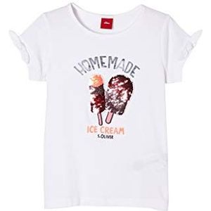 s.Oliver T-shirt voor meisjes, wit, 116 cm