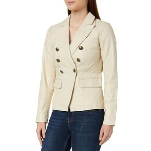 caspio Dames leren blazer 29027082-CA06, wolwit, XS, wolwit, XS