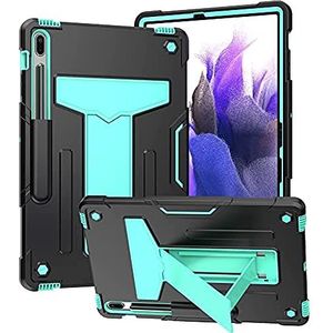 Tough Armor Pro voor Galaxy Tab S8 Plus (2022) / S7 Plus Case (2020) / S7 Fe (2021) met S Pil Suptor Black Aqua