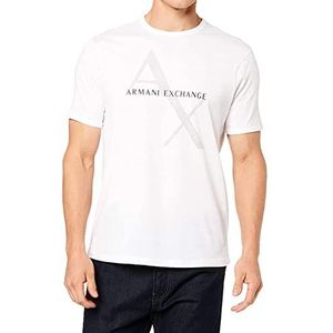 Armani Exchange T-shirt voor heren, wit, XXL