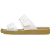 Crocs - Brooklyn Buckle Low Low - Sandalen - Chalk/Tan