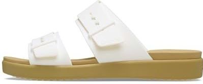 Crocs - Brooklyn Buckle Low Low - Sandalen - Chalk/Tan